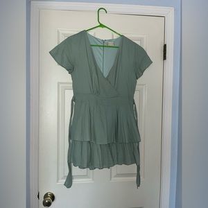 Altar’d State Sage Green Romper